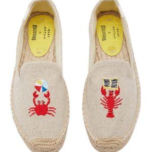 Soludos x Mary Matson Lobster Crab Espadrilles 8.5